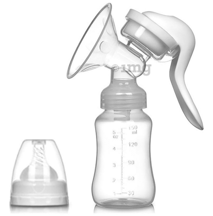AHC Manual Massage Breast Feeding Pump with Bottle and Nipple