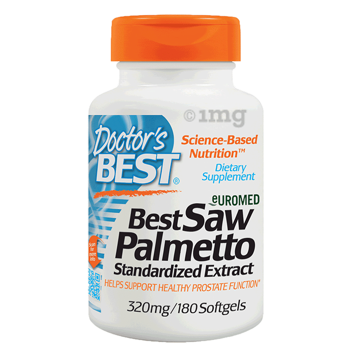 Doctor's Best Saw Palmetto 320mg Softgels | For Healthy Prostate Function