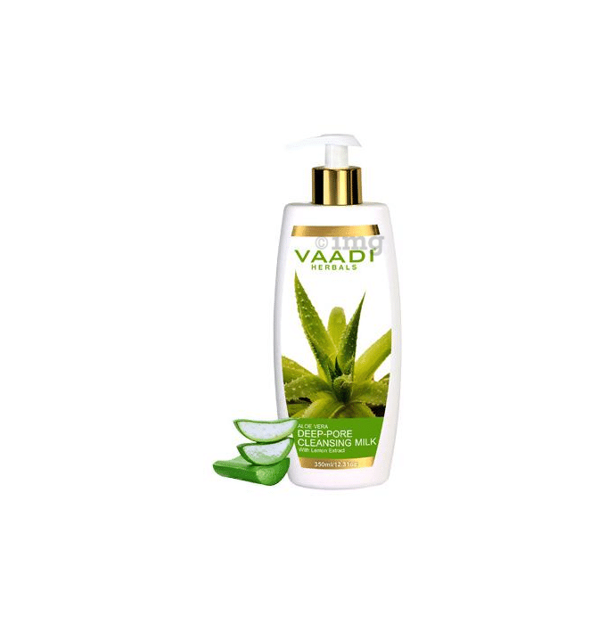 Vaadi Herbals Aloe Vera Deep Pore Cleansing Milk with Lemon extract