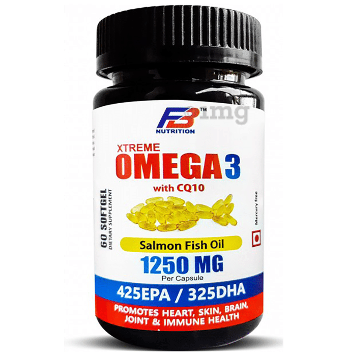 FB Nutrition Xtreme Omega 3 with CQ10 1250mg Softgel