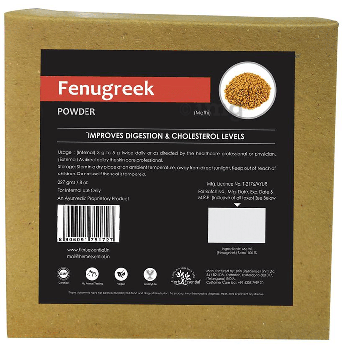 Herb Essential Fenugreek (Trigonella Foenum-Graecum) Methi Powder