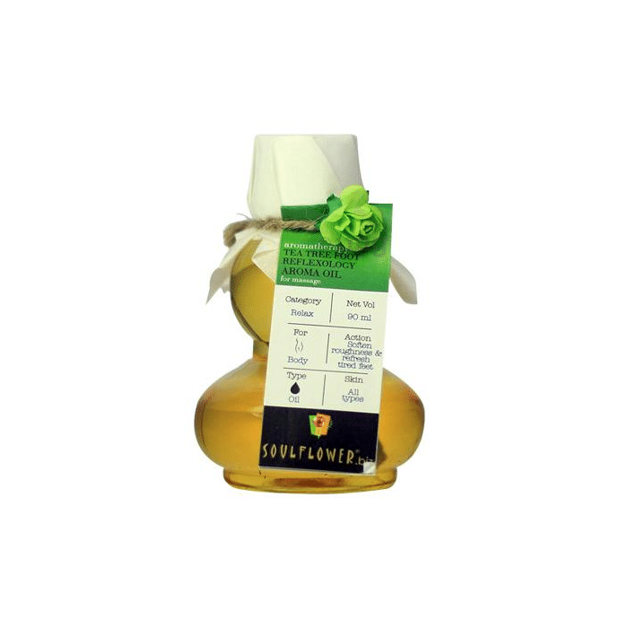 Soulflower Tea Tree Foot Reflexology Aroma Massage Oil