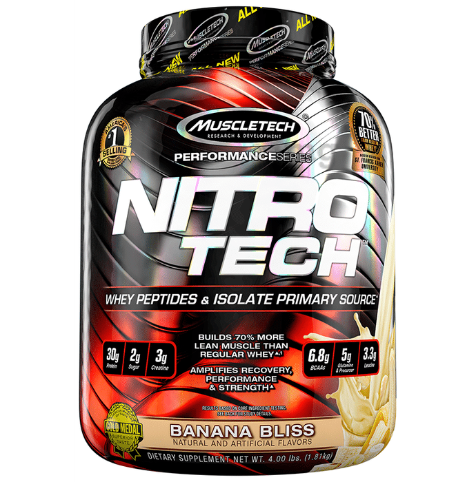 Muscletech Performance Series Nitro Tech Whey Isolate Banana Bliss