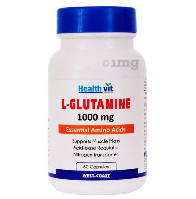 HealthVit L- Glutamine 1000mg Capsule