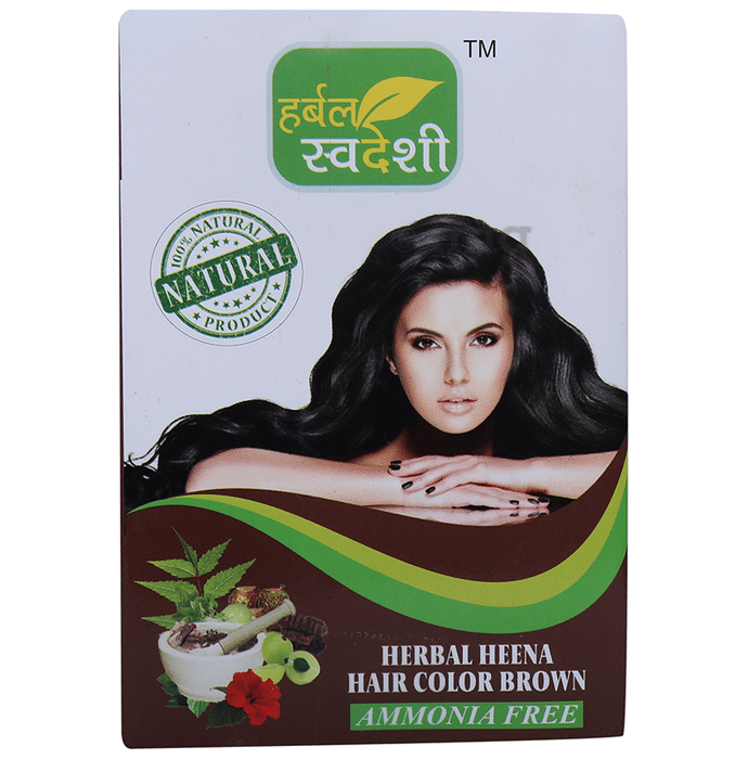 Herbal Swadeshi Herbal Heena Hair Color Ammonia Free Brown