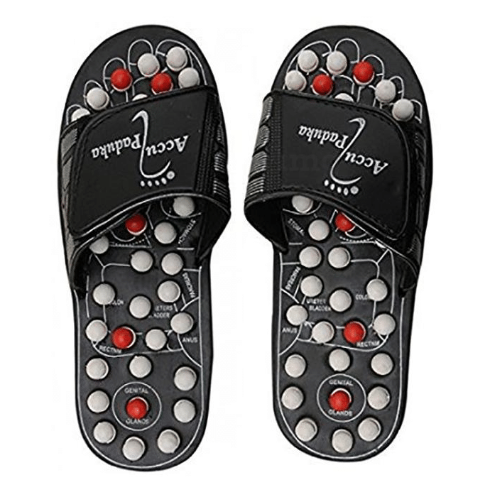 Dominion Care Spring Acupressure and Magnetic Therapy Paduka Slippers Size 7