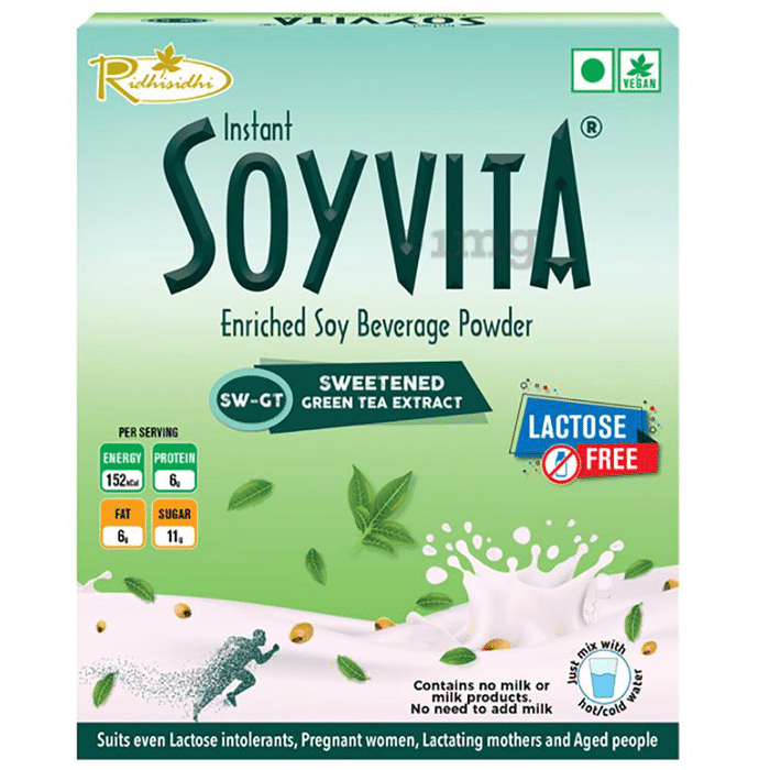 Soyvita Enriched Soy Beverage Powder Sweetened Green Tea Extract