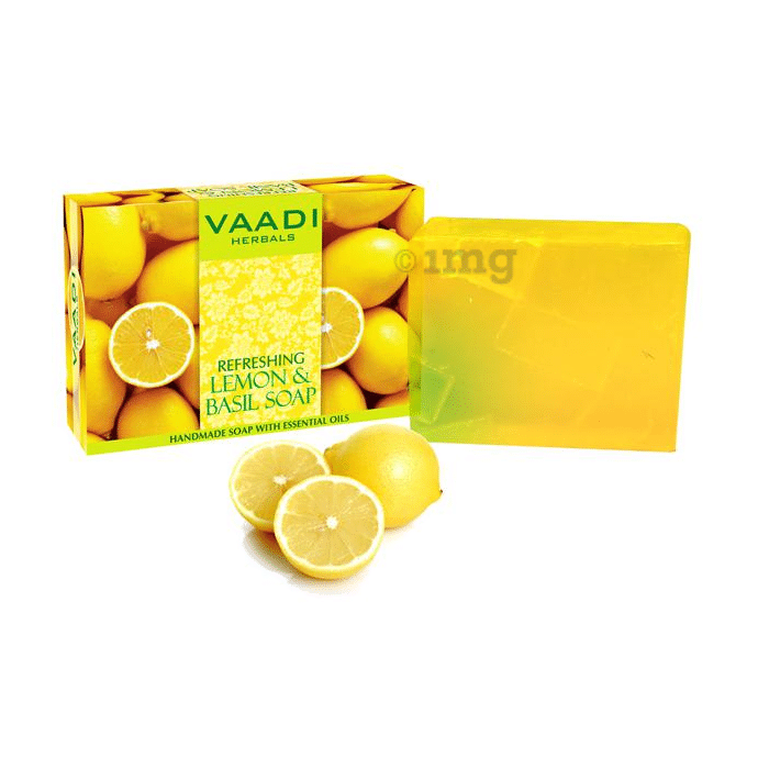 Vaadi Herbals Refreshing Lemon and Basil Soap