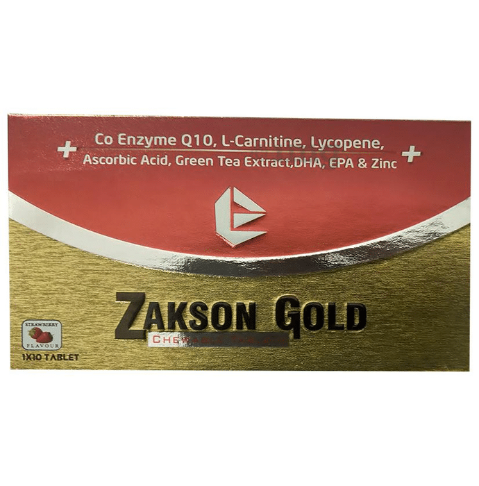 Zakson Gold Strawberry Chewable Tablet