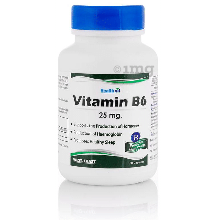 HealthVit Vitamin B6 25mg  Capsule