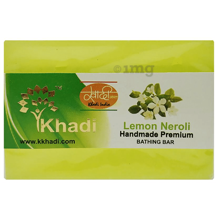 Khadi India Lemon Neroli Handmade Premium Bathing Bar