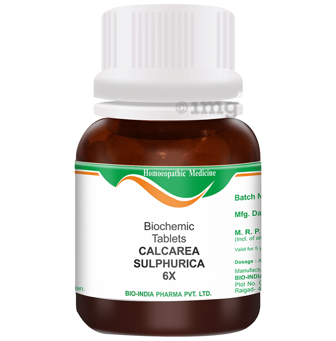 Bio India Calcarea Sulphurica Biochemic Tablet 6X