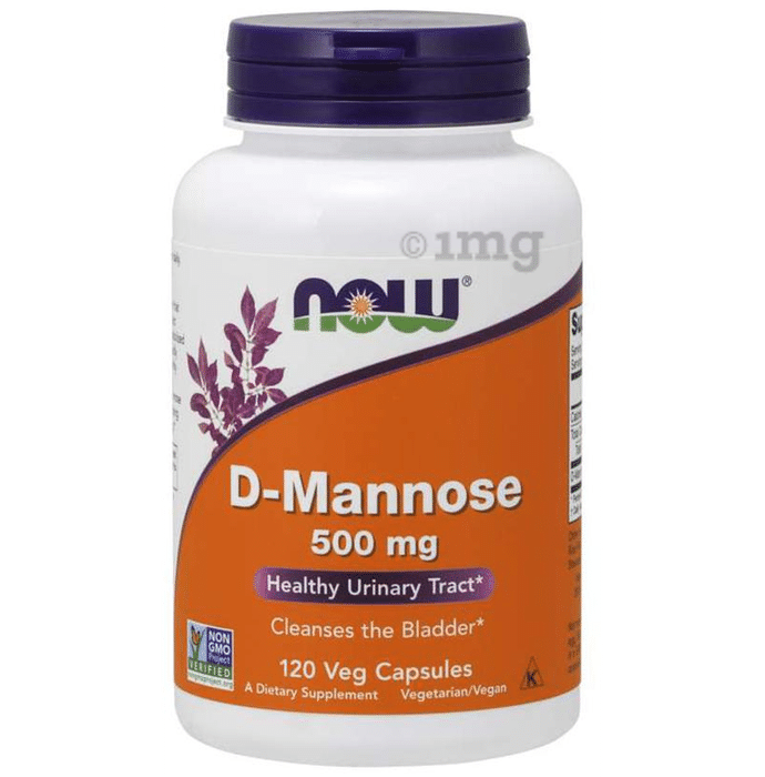 Now D-Mannose 500mg Veg Capsule