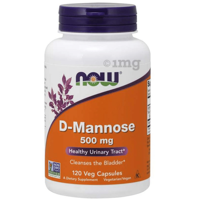 Now D-Mannose 500mg Veg Capsule