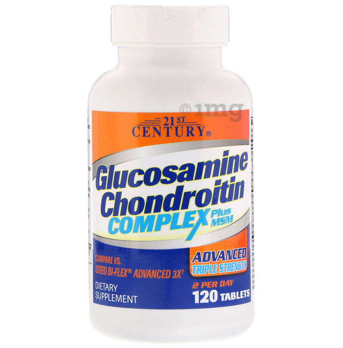 21st Century Glucosamine Chondroitin Complex Plus MSM Advanced Triple Strength Tablet