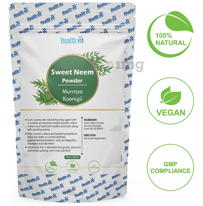 HealthVit Natural Sweet Neem (Murraya Koenigii) Powder