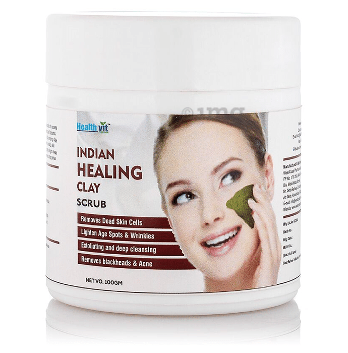 HealthVit Indian Healing Clay  Scrub