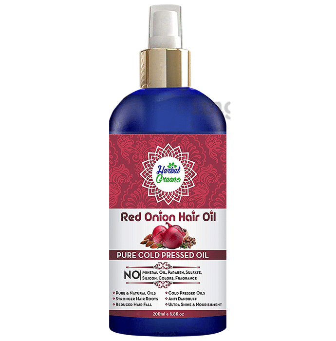Herbal Greens Pure Cold Pressed Red Onion Hair Oil