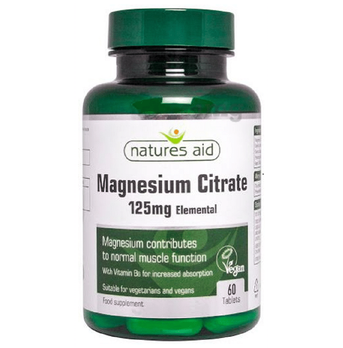 Natures Aid Magnesium Citrate 125 mg Tablet