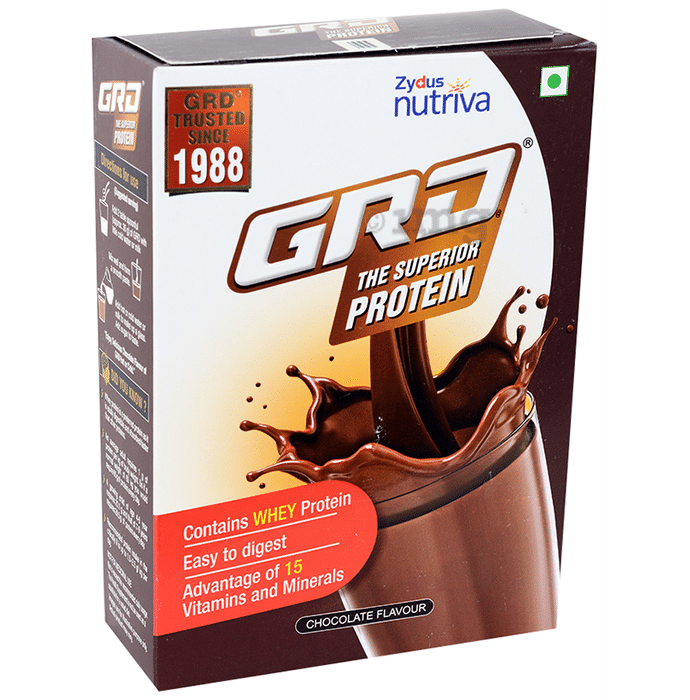 GRD Whey Protein with Vitamins & Minerals | Flavour Chocolate Powder