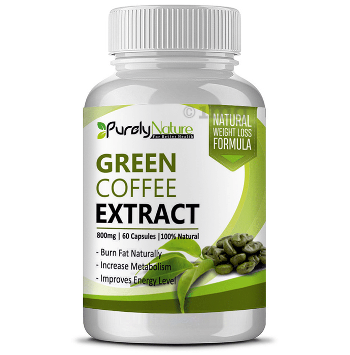 Purely Nature Green Coffee Extract 800mg Capsule