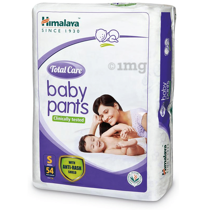Himalaya Total Care Baby Pants | With Anti-Rash Shield & Wetness Indicator | Size Small