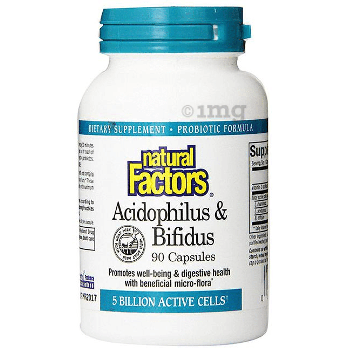 Natural Factors Acidophilus & Bifidus Goat Milk Capsule