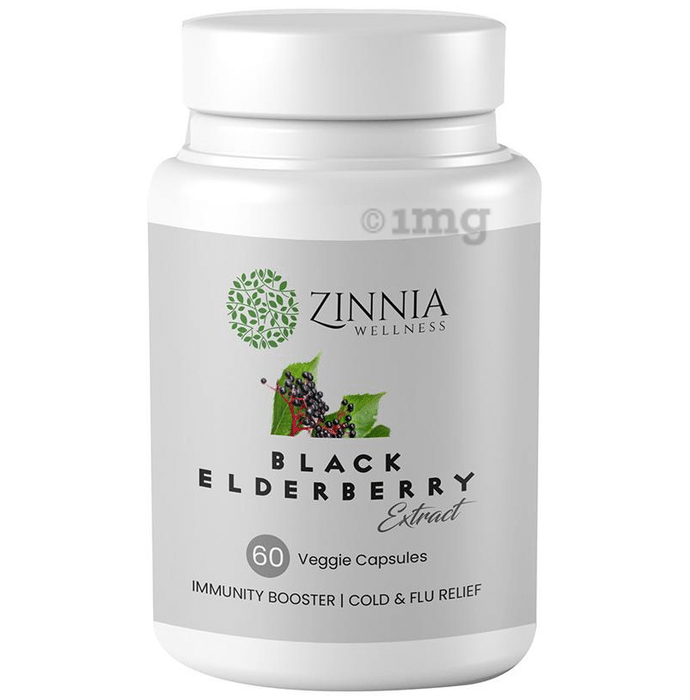 Zinnia Wellness Black Elderberry Extract Veggie Capsule