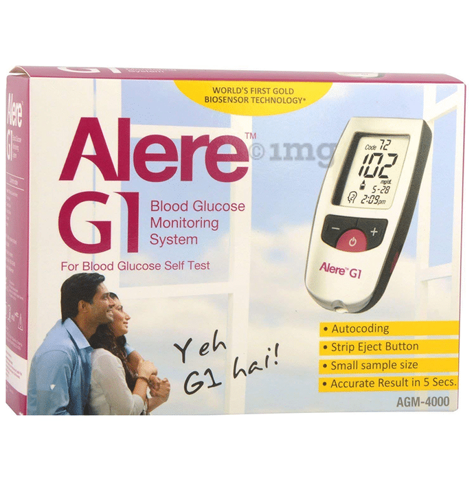 Alere G1 Glucometer with 25 Test Strips Multicolor