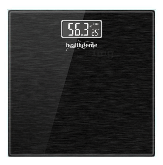 Healthgenie Digital Personal Weighing Scale- HD 221 Brushed Black