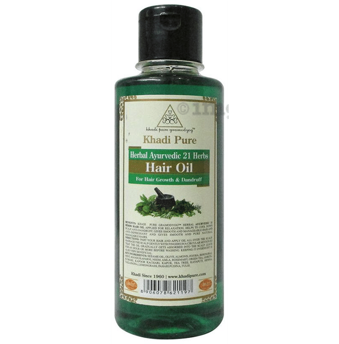 Khadi Pure Herbal Ayurvedic 21 Herbs Hair Oil