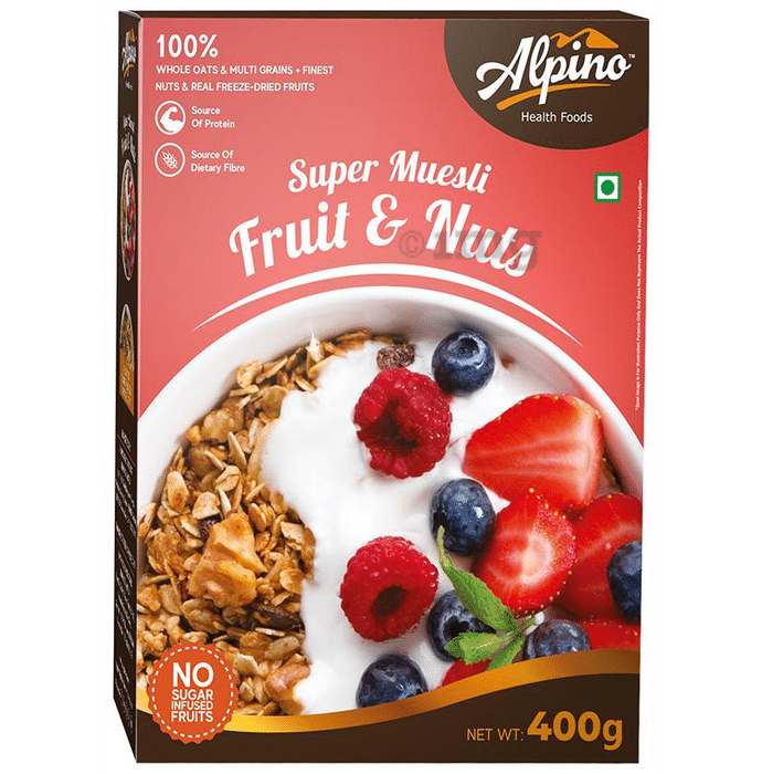 Alpino Super Muesli (400gm Each) Fruit and Nut