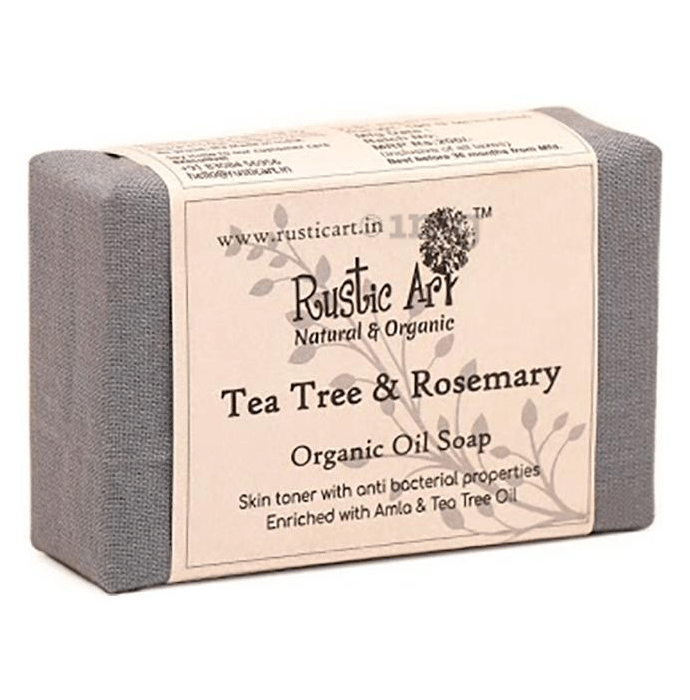 Rustic Art Tea Tree & Rosemary Organic Oil Soap