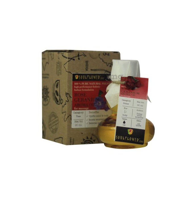 Soulflower Geranium Aroma Massage Oil
