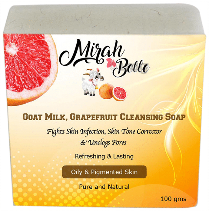 Mirah Belle Goat Milk, Grapefruit Cleansing Soap