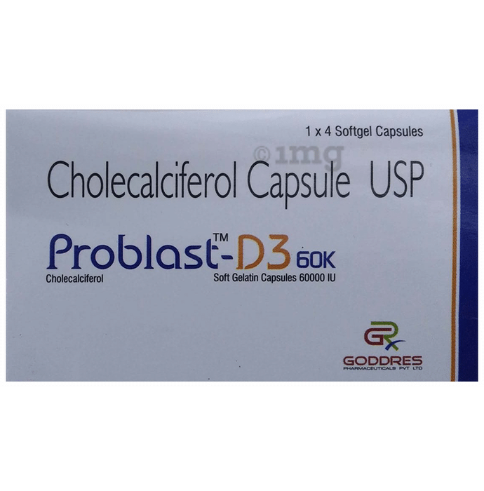 Problast-D3 60K Soft Gelatin Capsule