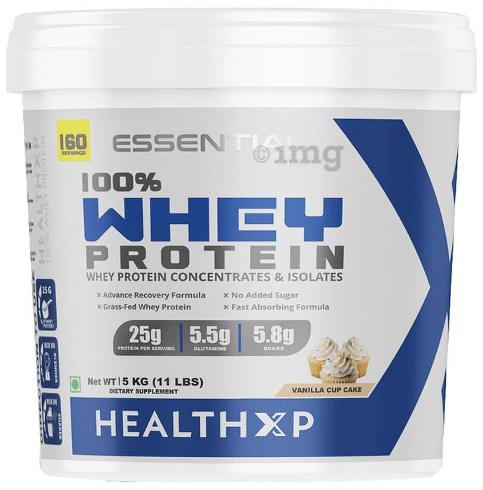 HealthXP 100% Whey Protein Vanilla Cup Cake