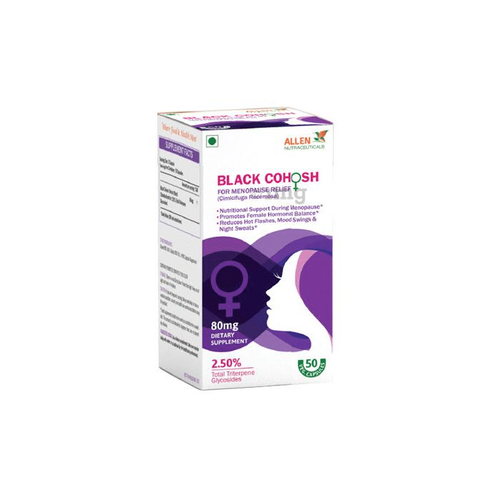 Allen Nutraceutical Black cohosh 80mg Capsule