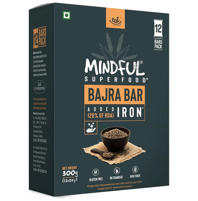 Eat Anytime Mindful Superfood Bar (25gm Each) Bajra
