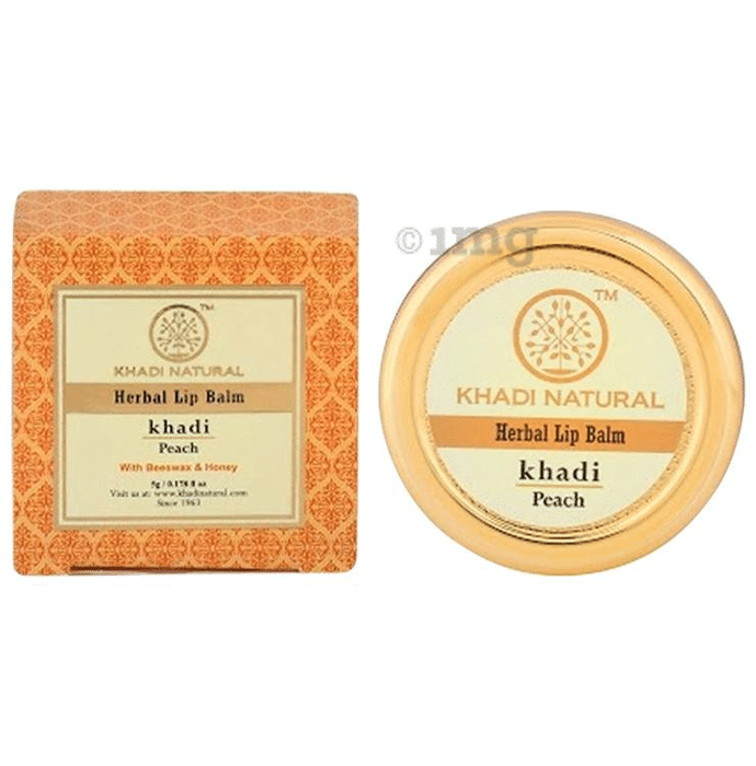 Khadi Naturals Herbal Lip Balm Peach