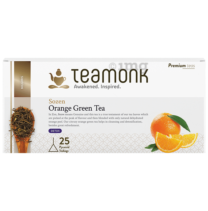 Teamonk Nilgiris Green Tea Bag (2gm Each) Orange