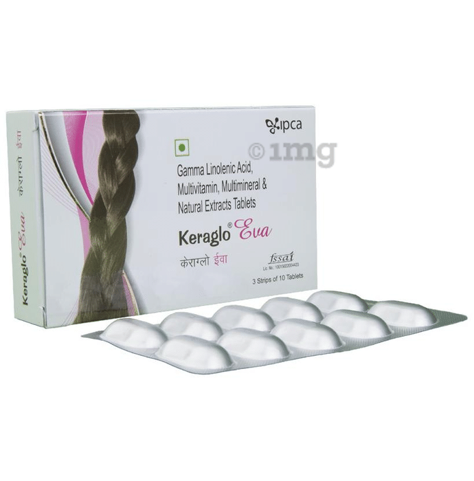 Keraglo Eva Tablet: Buy strip of 10 tablets at best price in India | 1mg Keraglo Eva Tablet: Buy strip of 10 tablets at best price in India | 1mg