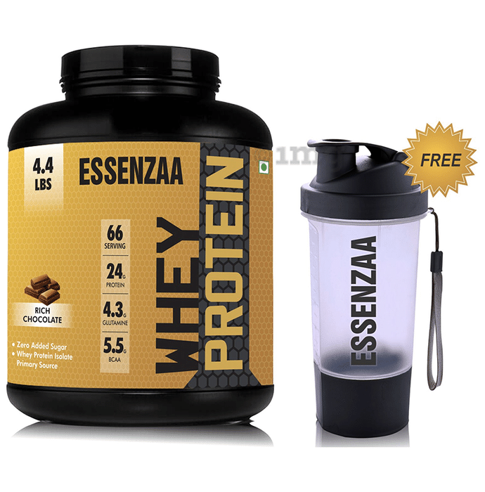 Essenzaa Whey Protein Rich Chocolate with Shaker Free