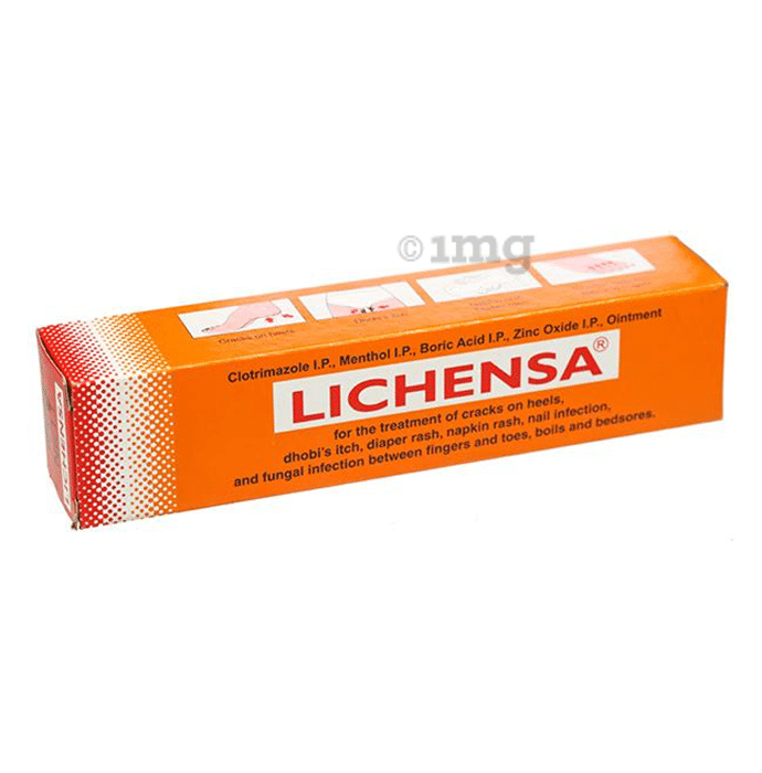Lichensa Ointment for Cracked Heels, Diaper/ Napkin Rash, Nail & Fungal Infection