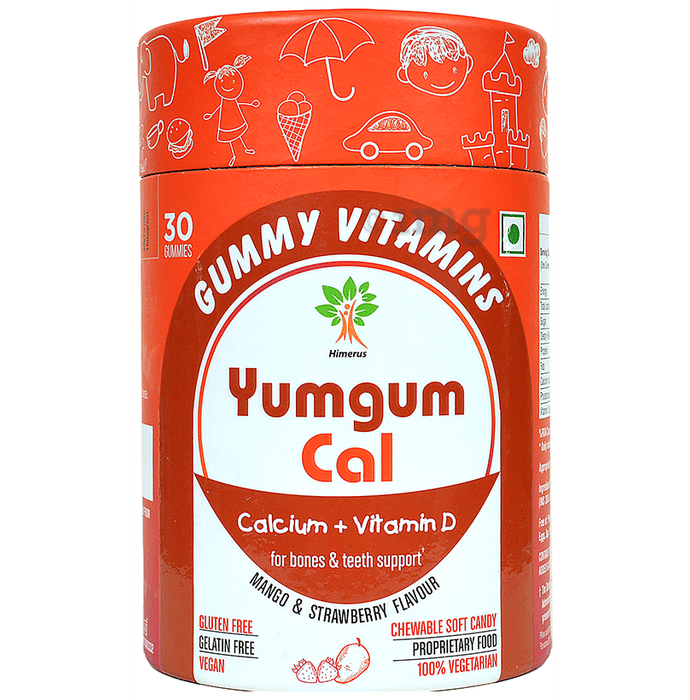 Yumgum Cal Strawberry & Mango Vitamins Gummy