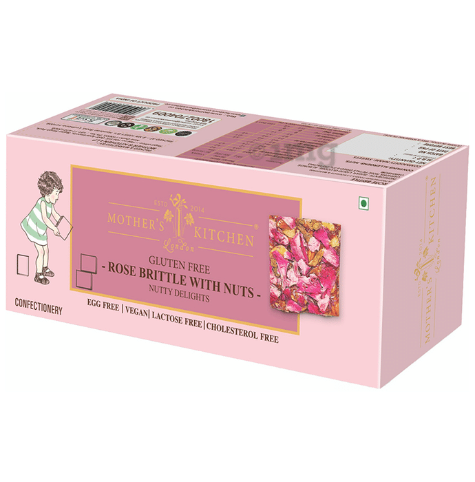 Mother's Kitchen Gluten Free Nutty Delights Rose Brittle with Nuts Pack of 2