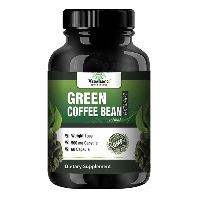 Veda Maxx Nutrition Green Coffee Bean Extract 500mg Capsule