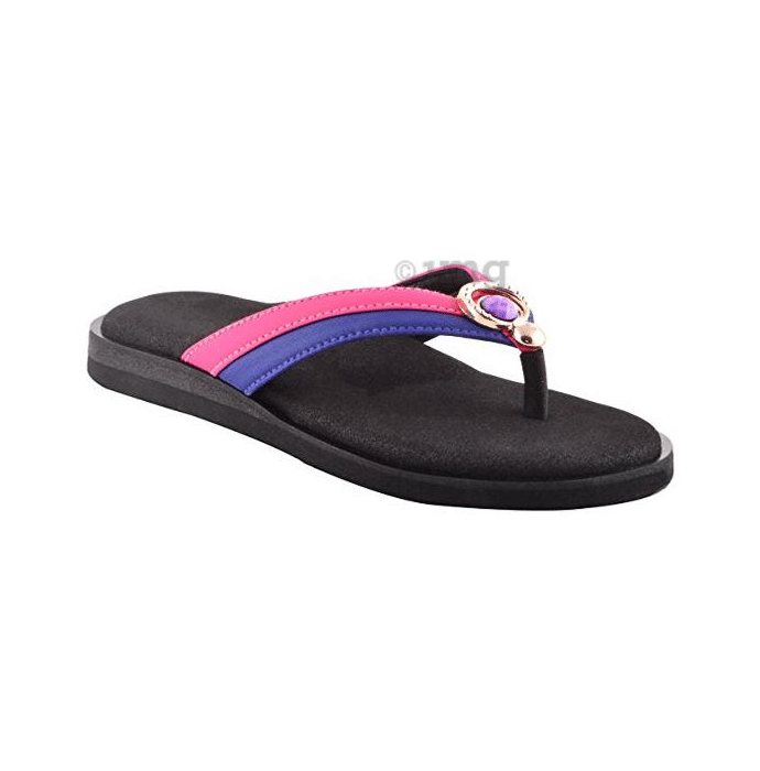 Dia One Orthopedic Sandal Rubber Sole MCP Insole Diabetic Footwear for Women Dia_65 Size 9