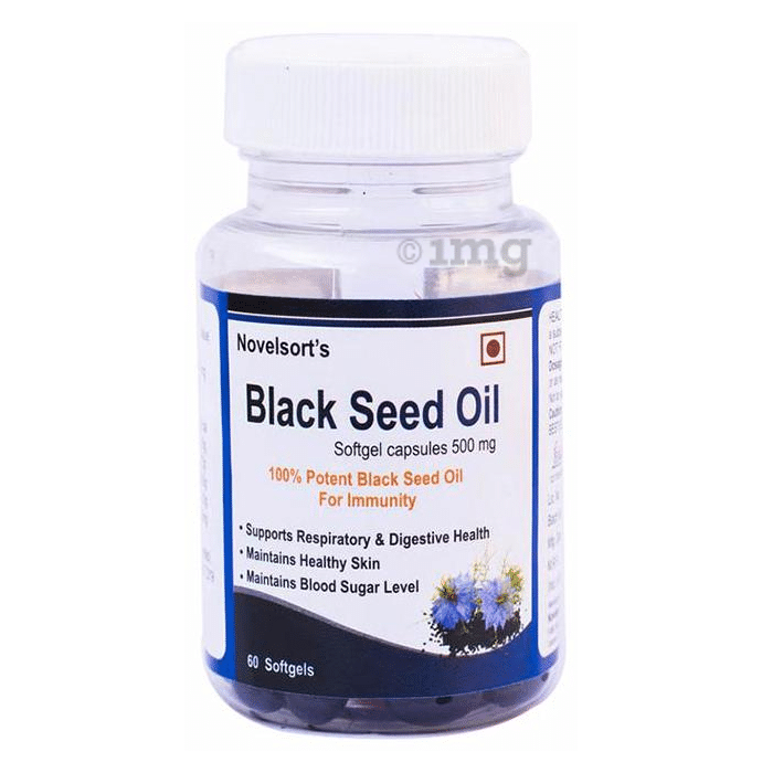 Novelsort's Black Seed Oil 500mg Softgel Capsules