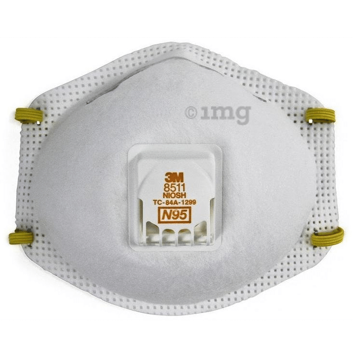 3M N95 8511 Respirator Mask White